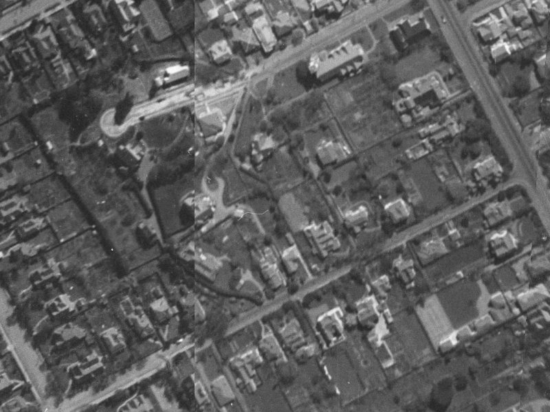 24A Church Lane from the air, 1940-1944