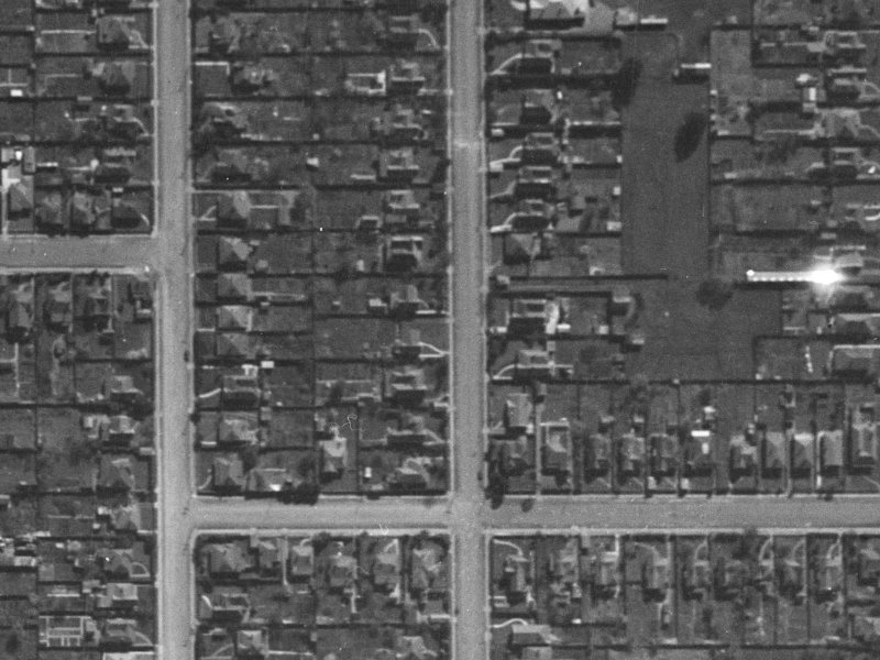 102 Champion Street from the air, 1940-1944