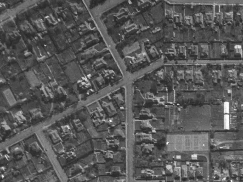 46 Holly Road from the air, 1940-1944