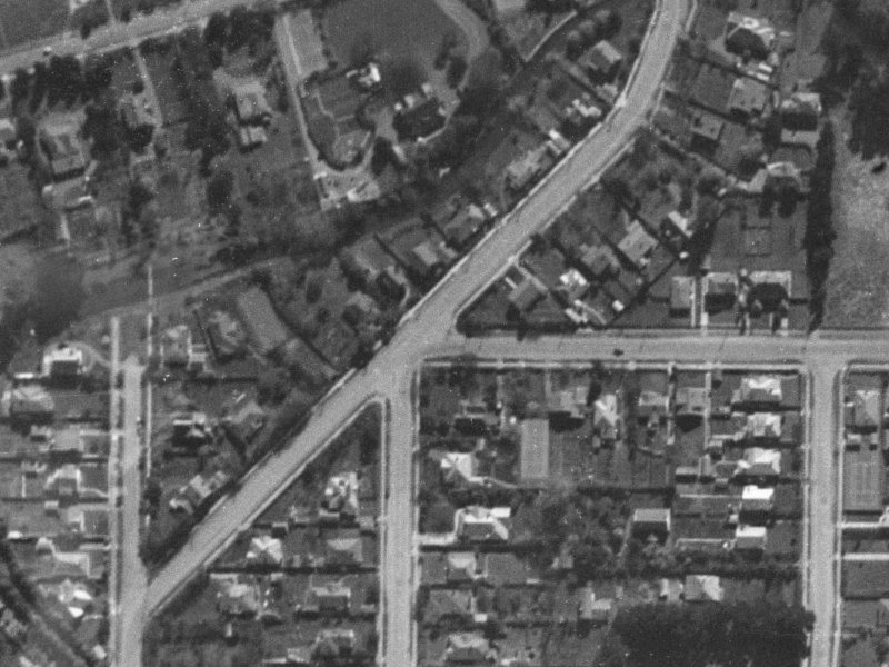 33 Idris Road from the air, 1940-1944