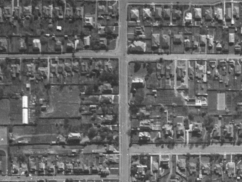 93 Springfield Road from the air, 1940-1944