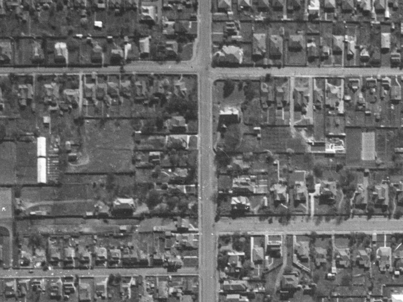 87 Springfield Road from the air, 1940-1944