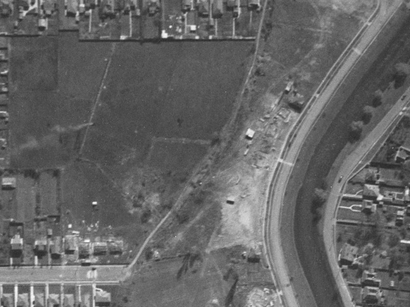 52 Flesher Avenue from the air, 1940-1944
