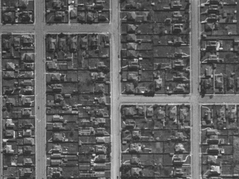 86 Geraldine Street from the air, 1940-1944