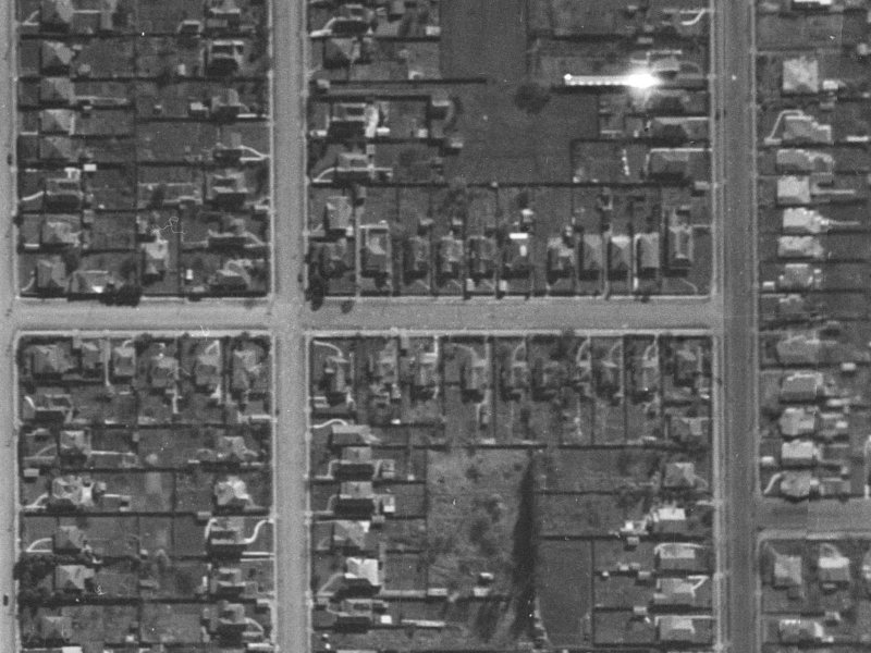 33 Gresford Street from the air, 1940-1944
