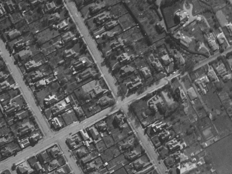 Winchester Street from the air, 1940-1944