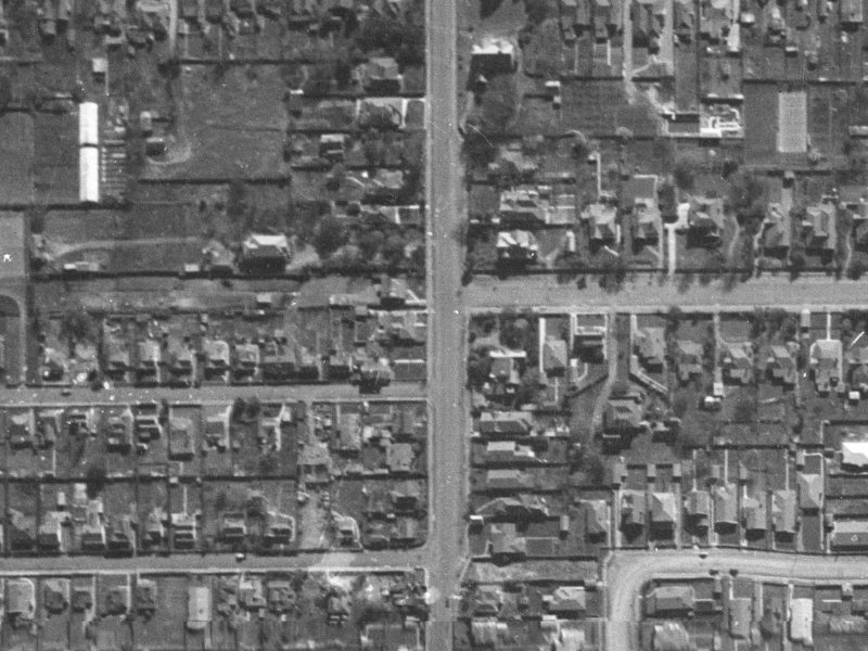 71 Springfield Road from the air, 1940-1944