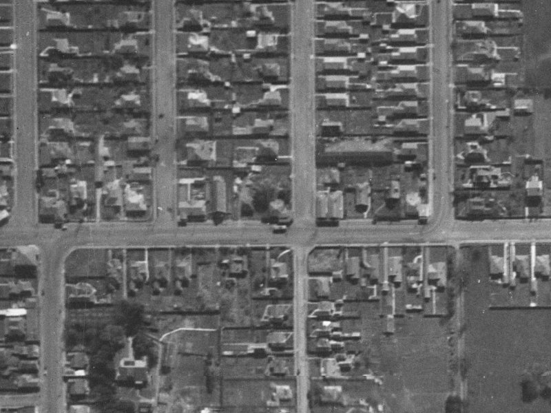 9 Chrystal Street from the air, 1940-1944