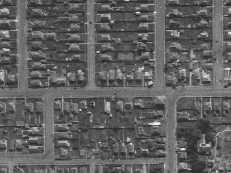 55 North Avon Road from the air, 1940-1944