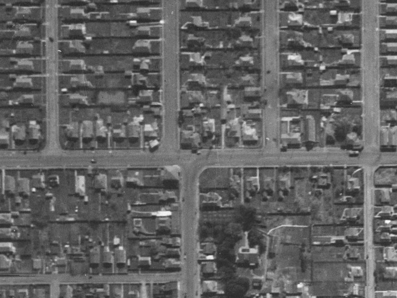 75 North Avon Road from the air, 1940-1944