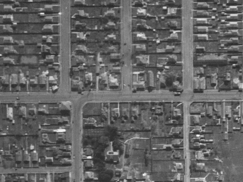 91 North Avon Road from the air, 1940-1944