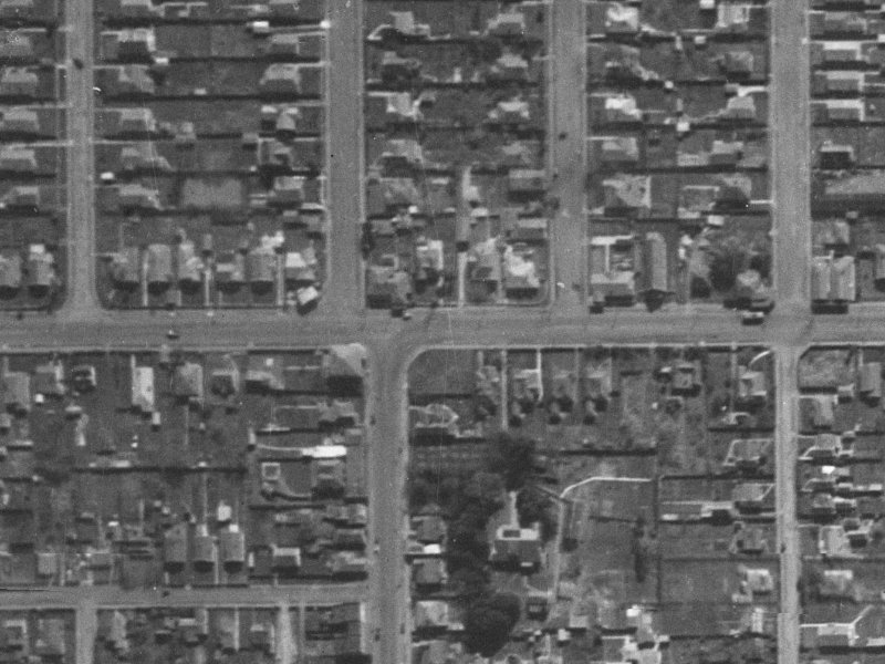 81 North Avon Road from the air, 1940-1944