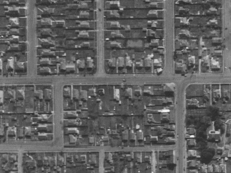 48 North Avon Road from the air, 1940-1944