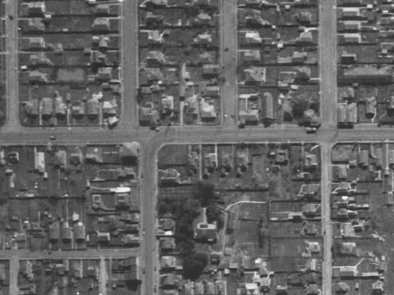 84 North Avon Road from the air, 1940-1944