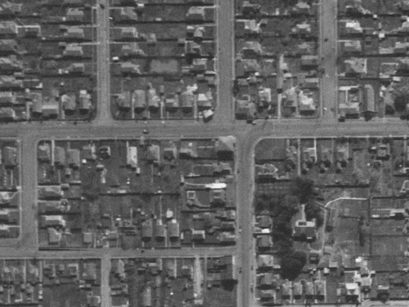 68B North Avon Road from the air, 1940-1944