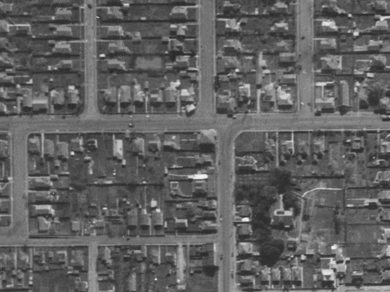 68 North Avon Road from the air, 1940-1944