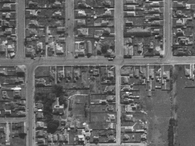 108B North Avon Road from the air, 1940-1944