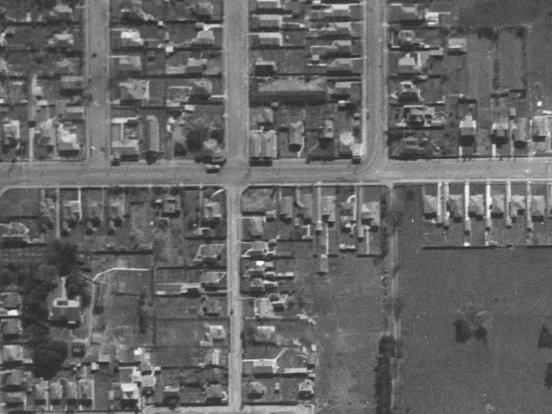 124 N Avon Road from the air, 1940-1944