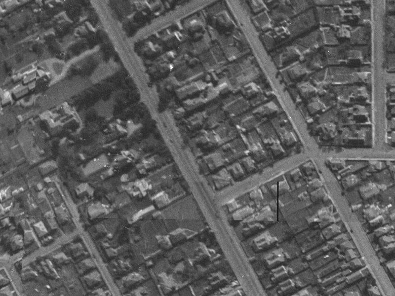 1/58 Papanui Road from the air, 1940-1944