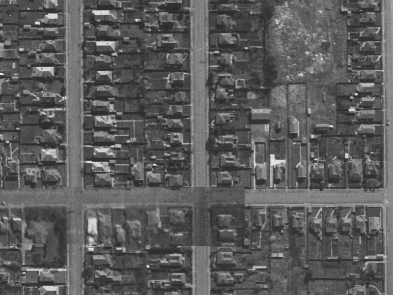 461 Madras Street from the air, 1940-1944