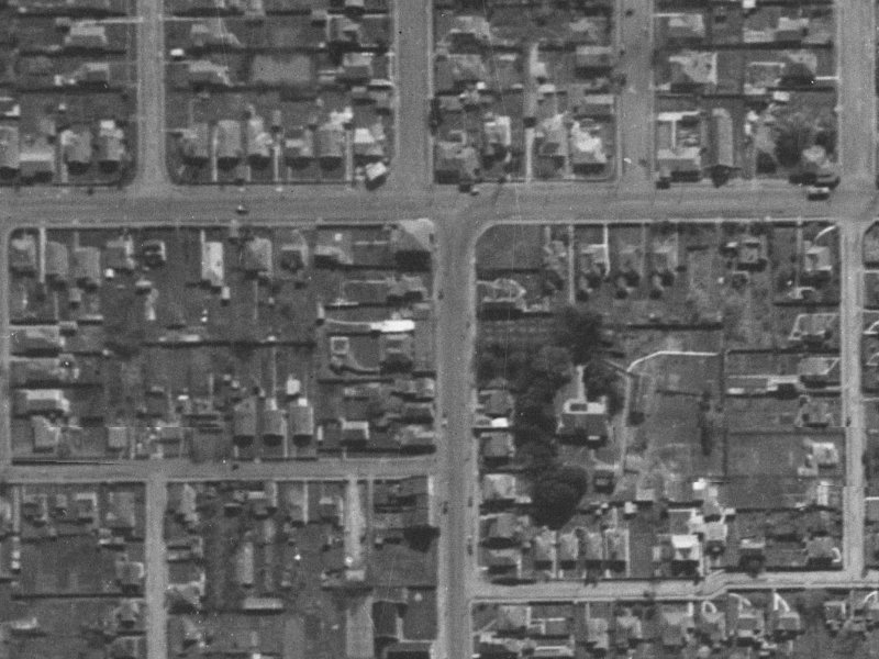 338 Stanmore Road from the air, 1940-1944