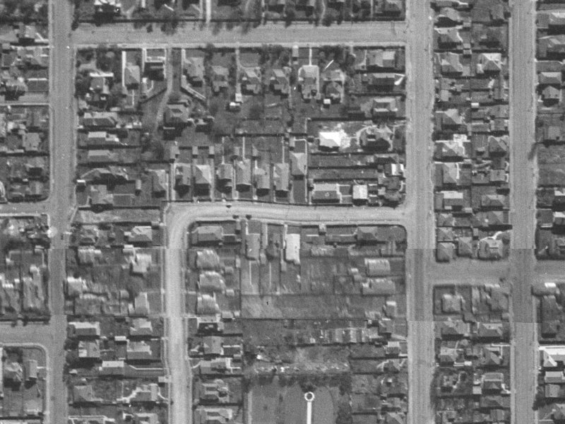 468 Durham St North from the air, 1940-1944