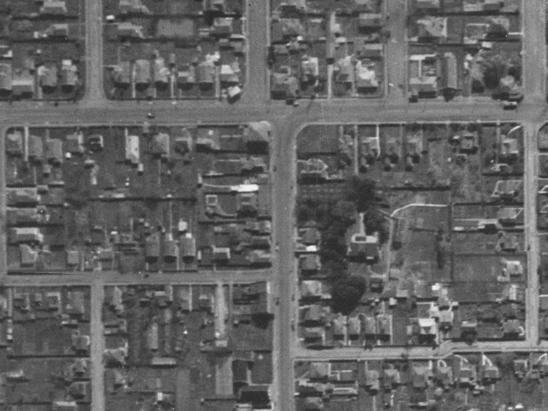 339 Stanmore Road from the air, 1940-1944