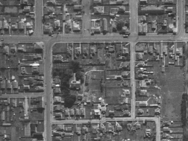 12 Siddal Place from the air, 1940-1944