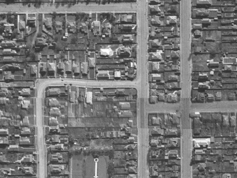 470A Durham Street North from the air, 1940-1944