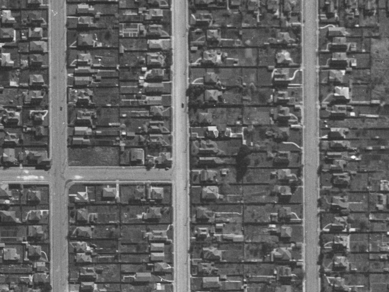 54 Geraldine Street from the air, 1940-1944