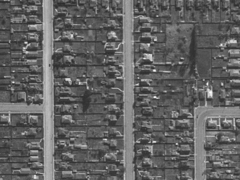 49A Champion Street from the air, 1940-1944