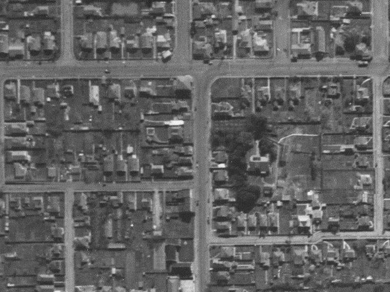 336 Stanmore Road from the air, 1940-1944