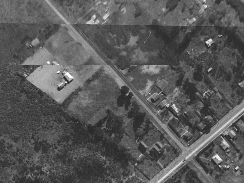 124 Shortland Street from the air, 1940-1944