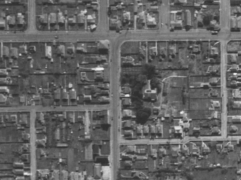 332 Stanmore Road from the air, 1940-1944