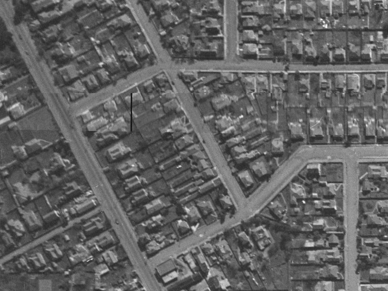 11E Onslow Street from the air, 1940-1944