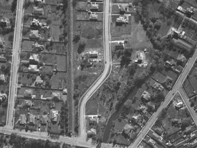 27 Clifford Avenue from the air, 1940-1944