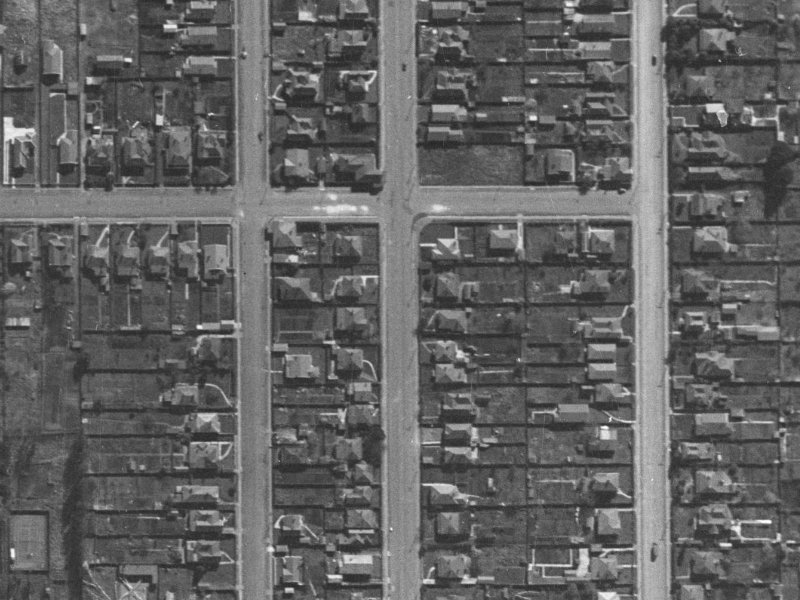 33A Geraldine Street from the air, 1940-1944