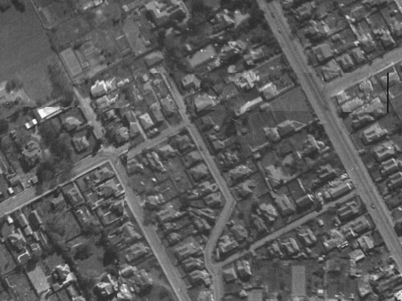 35 Tonbridge Street from the air, 1940-1944