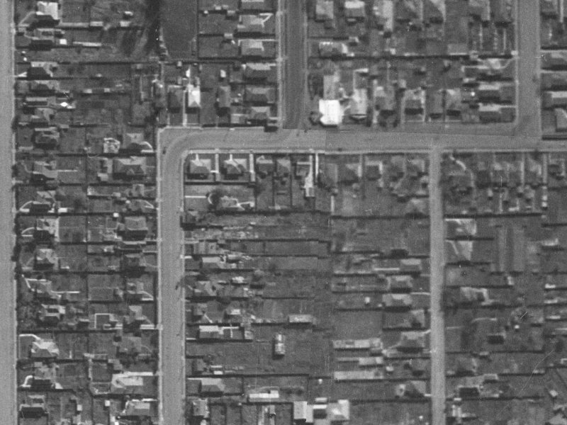 34 Whitmore Street from the air, 1940-1944