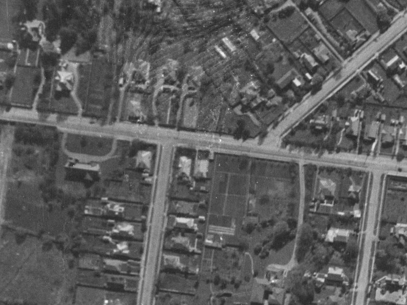 135 Fendalton Road from the air, 1940-1944