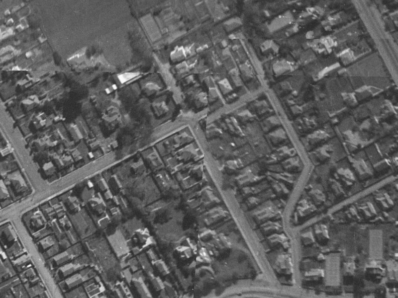 25 Shrewsbury Street from the air, 1940-1944