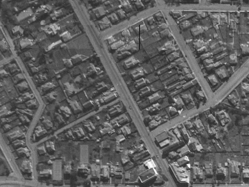 25 Papanui Road from the air, 1940-1944