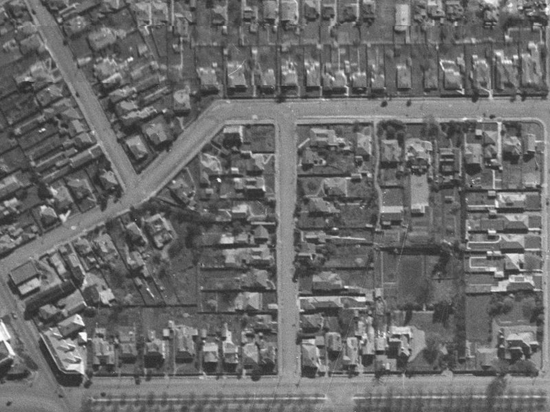 23 Stoneyhurst Street from the air, 1940-1944