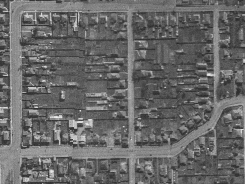 57 Perth Street from the air, 1940-1944