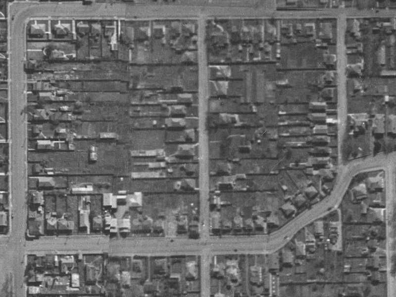 56 Perth Street from the air, 1940-1944