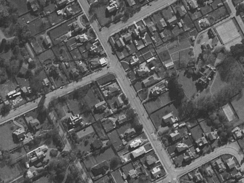 37B Rossall Street from the air, 1940-1944