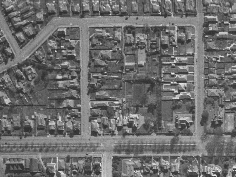 14 Stoneyhurst Street from the air, 1940-1944