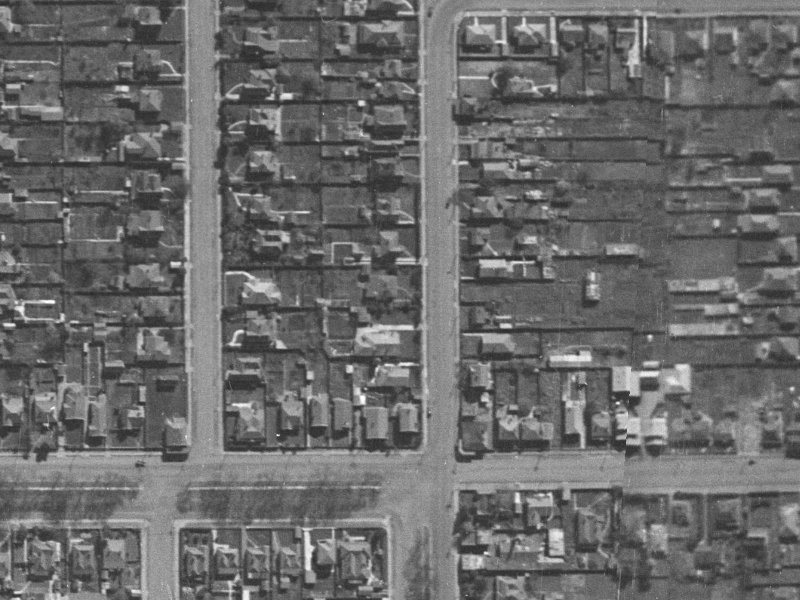 15A Whitmore Street from the air, 1940-1944