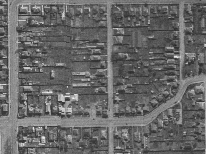 53 Perth Street from the air, 1940-1944
