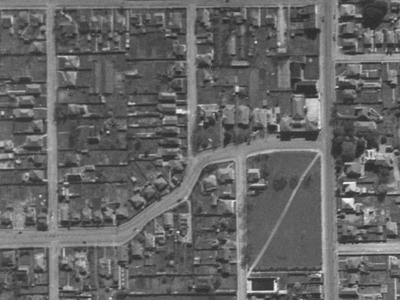69 London Street from the air, 1940-1944